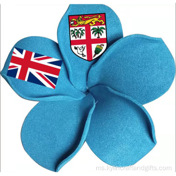 3 1/2 &quot;Pilihan Rambut Bunga Bendera Fiji yang disesuaikan